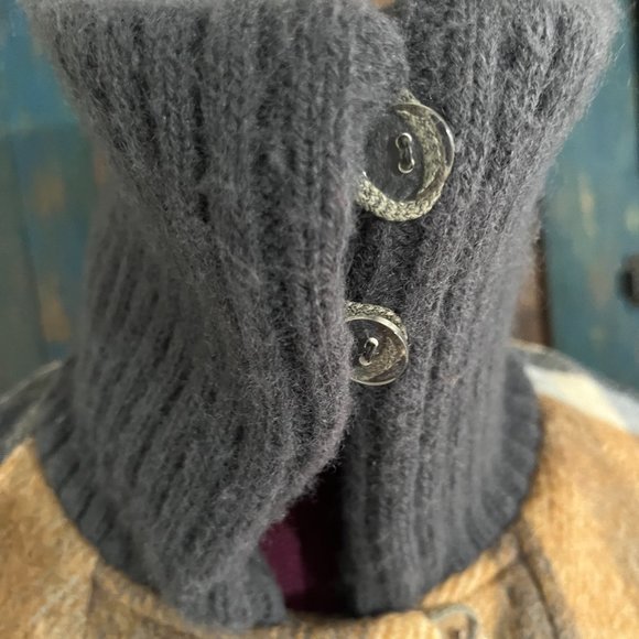 Sharpee Designers Collection Vintage Brown & Gray Stripe Wool Coat 1950/1960 Era - Picture 7 of 14